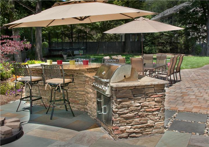 Patio, Outdoor Kitchen 